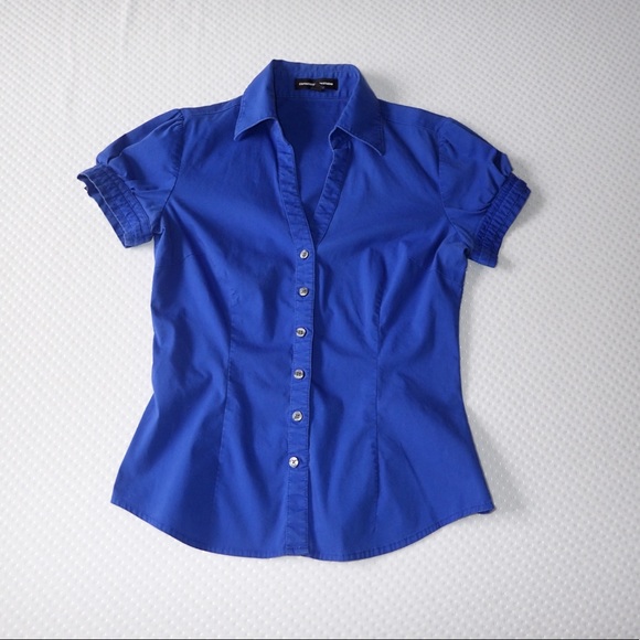 Express Short Sleeve Button Up Size XS - Picture 3 of 4